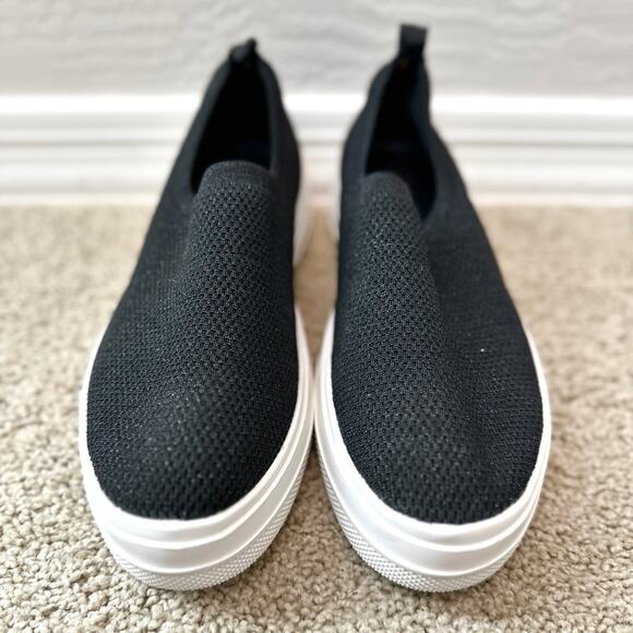 CARVELA | Black Comfort Knit Platform Slip-On Sneakers | Size 41 - Picture 3 of 6